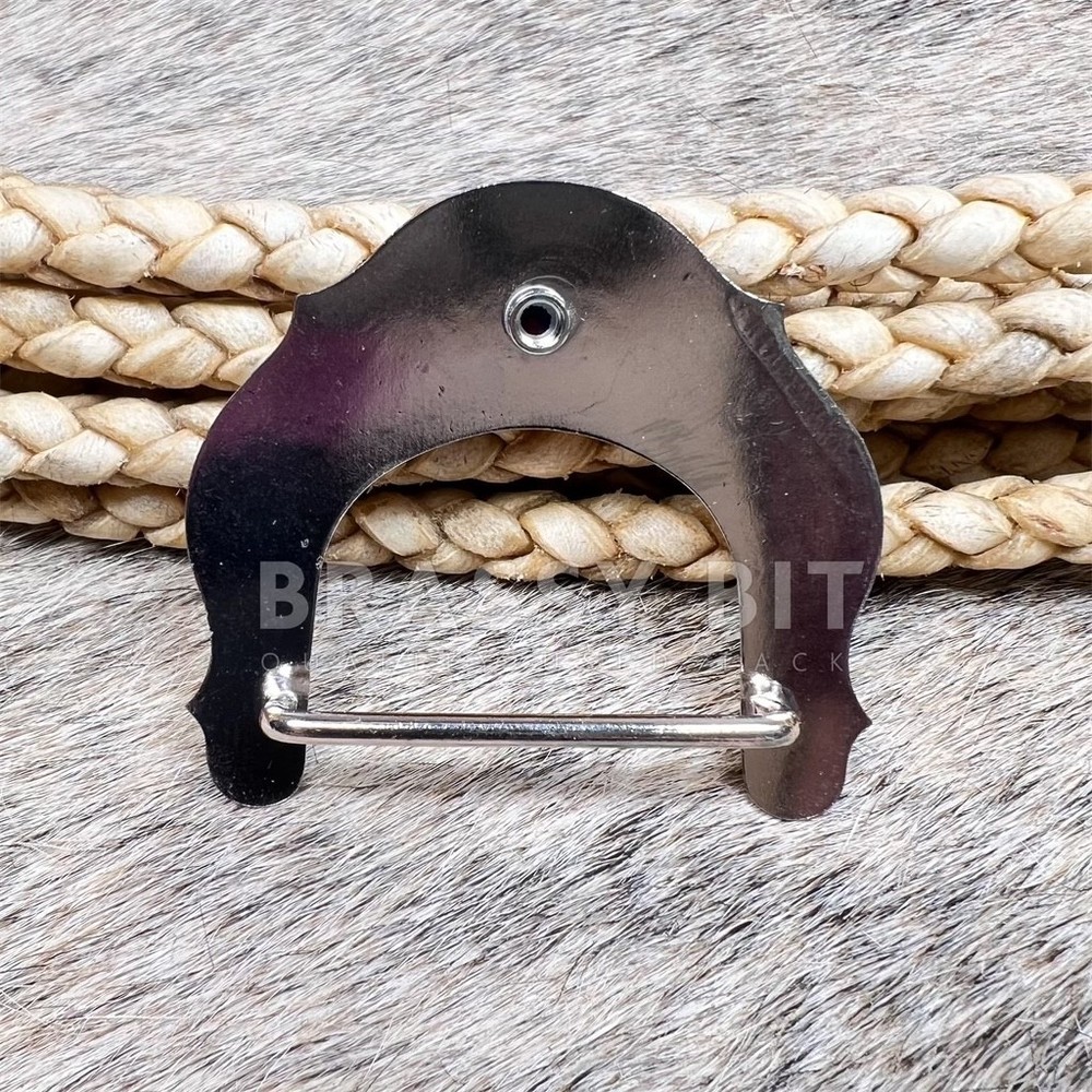 Montana Silversmiths Engraved Saddle Mock Rear Billet Buckle