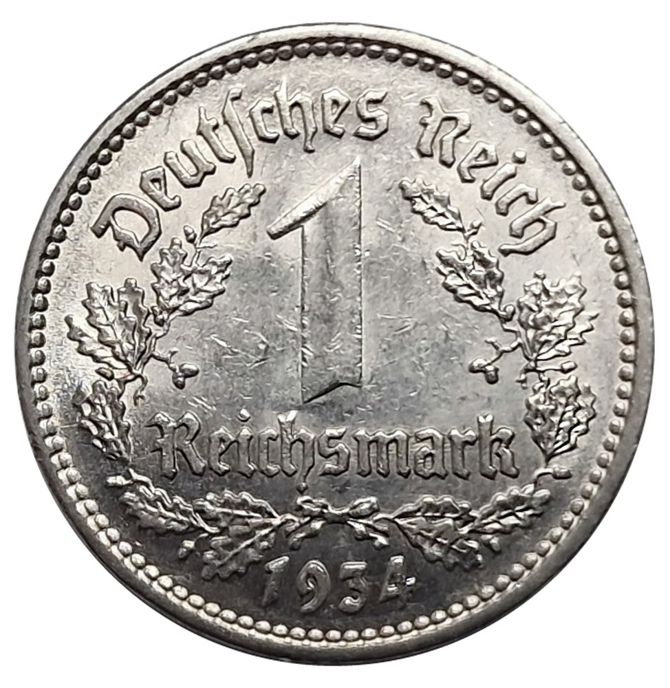 GERMANY - 1 Mark 1934 E Third Reich