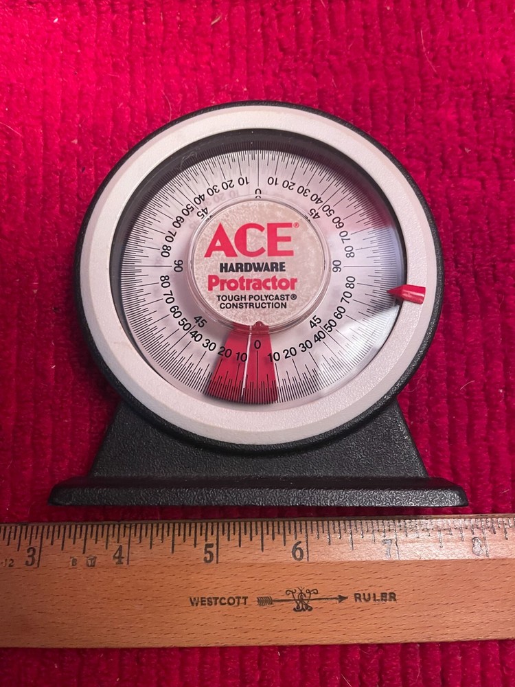 Vintage Ace Magnetic Protractor