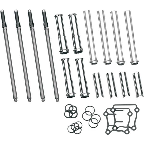 S&S Cycle - 93-5095 - Adjustable Pushrod Kit with Covers