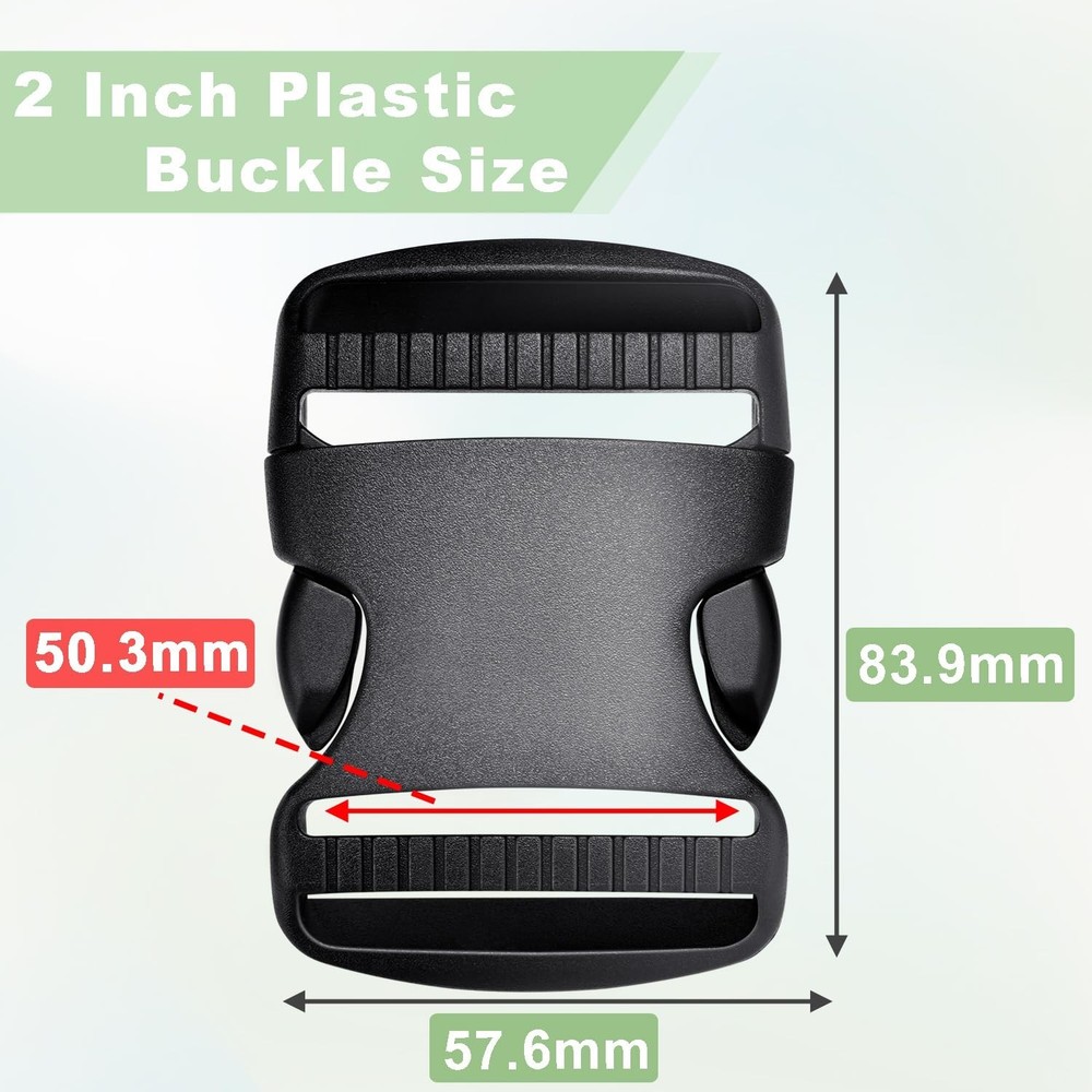 CooBigo Plastic Buckles for Strap, Quick Side Release Buckles Backpack Clips ...