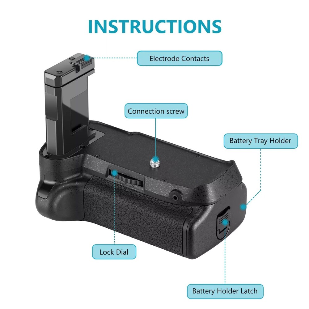 For Nikon D3100 D3200 D3300 D5300 Camera Vertical Battery Handle Grip Part