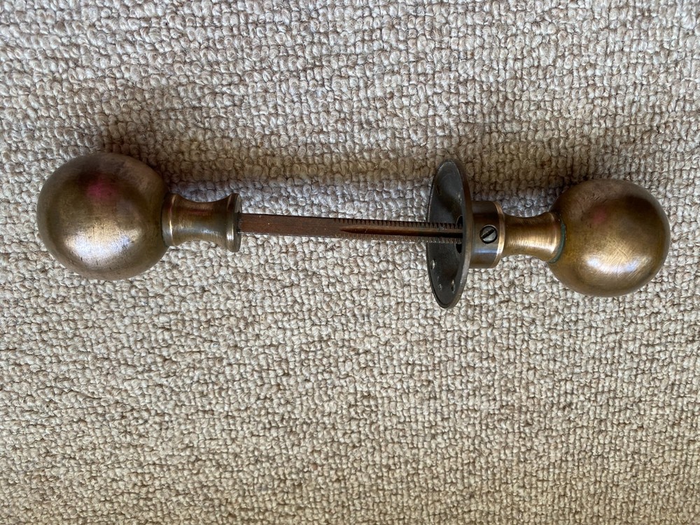 reclaimed Vintage Solid bronze brass Door Knobs