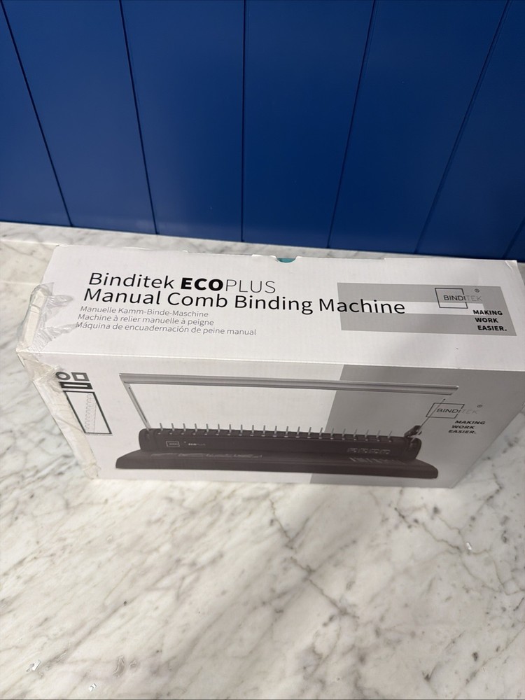 Binditek - ECOPLUS - Manual Comb Binding Machine - 19 Holes - 145 sheet binding