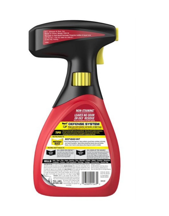 Raid Max Perimeter Protection Bug Killer Spray pests 30 fl Oz -4