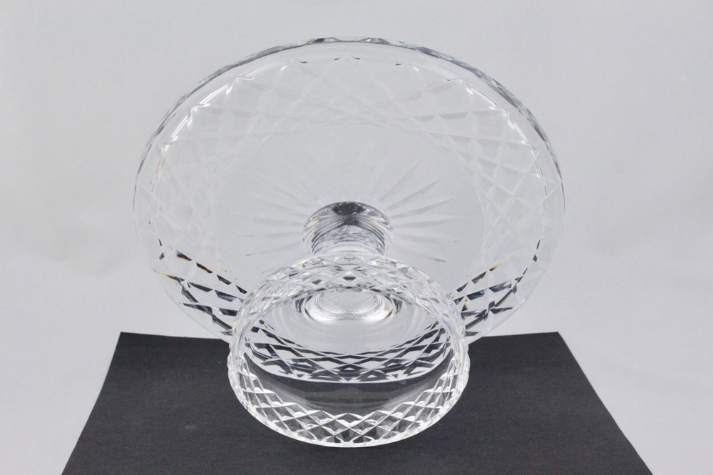 WATERFORD CRYSTAL COMERAGH 10" FOOTED CAKE STAND - MINT