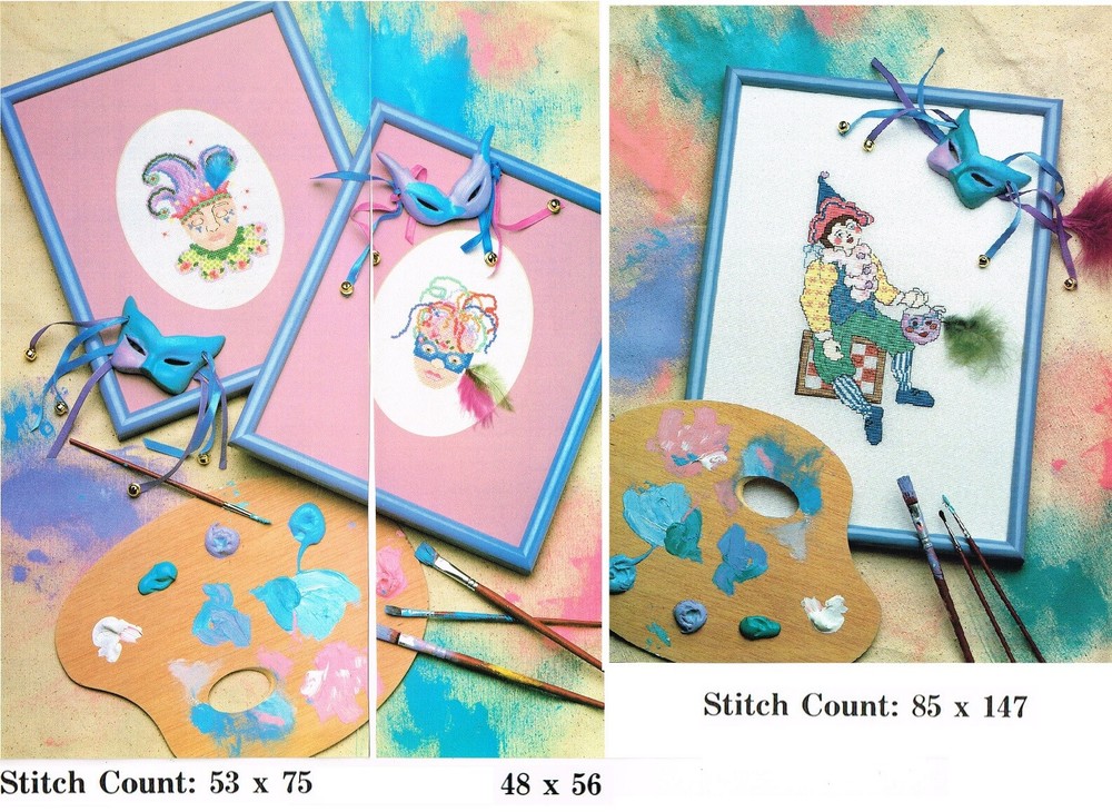 CARNIVAL TIME  CROSS STITCH  PATTERN ONLY -   3AN