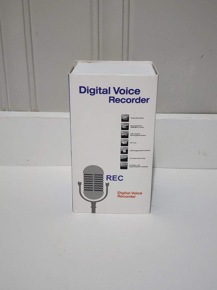 Professional Digital Voice Recorder White New Open Box