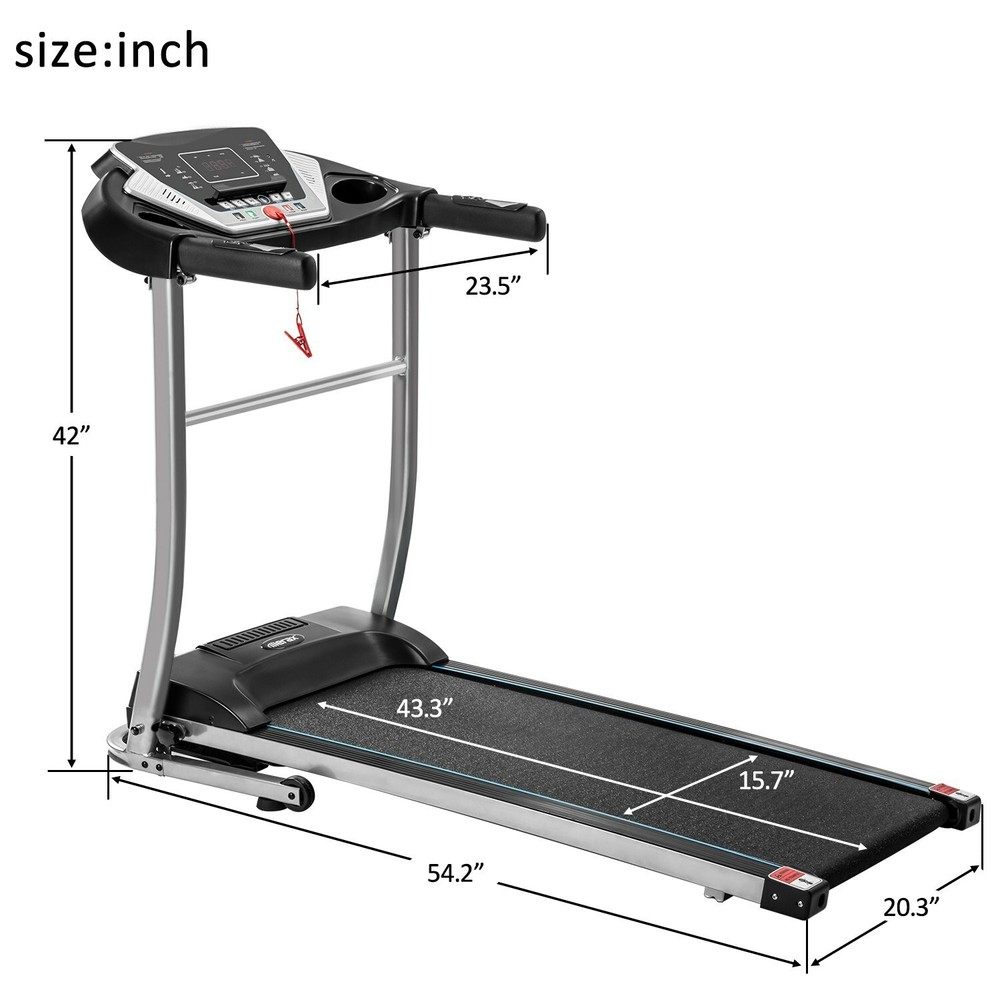 Foldable Electric Treadmill Easy Assemble Motorized Running Machine