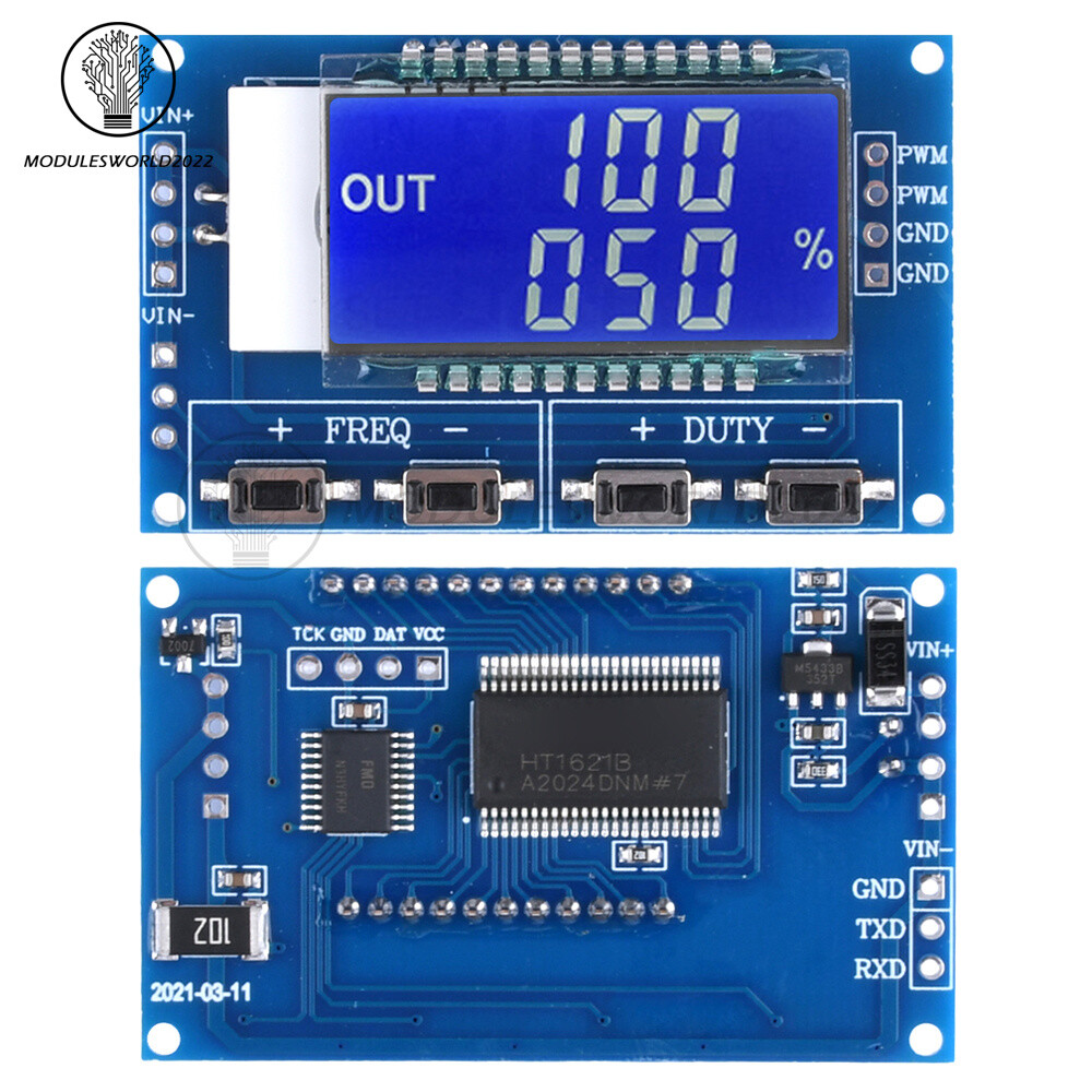 PWM Pulse Frequency Duty Cycle Square Wave Adjustable Module Signal Generator
