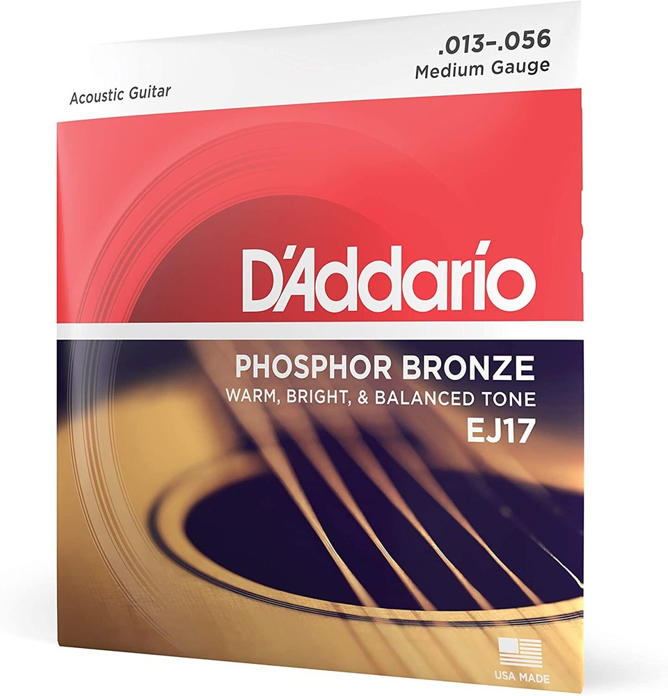 D'Addario EJ17 Phosphor Bronze Medium Acoustic Strings