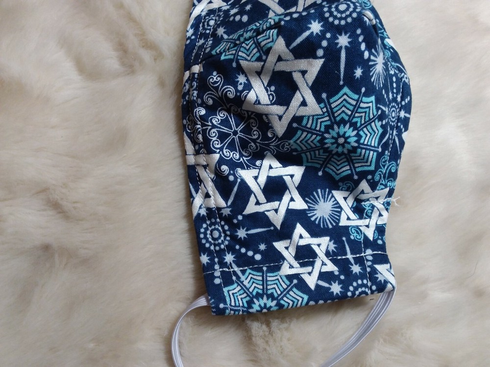 Hanukkah Cotton Face Mask Large