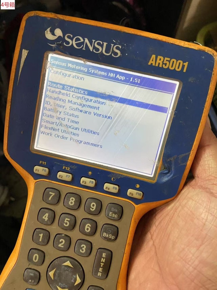 Screen Aging Sensus Meetering Systems AR5001 Field Data Collector