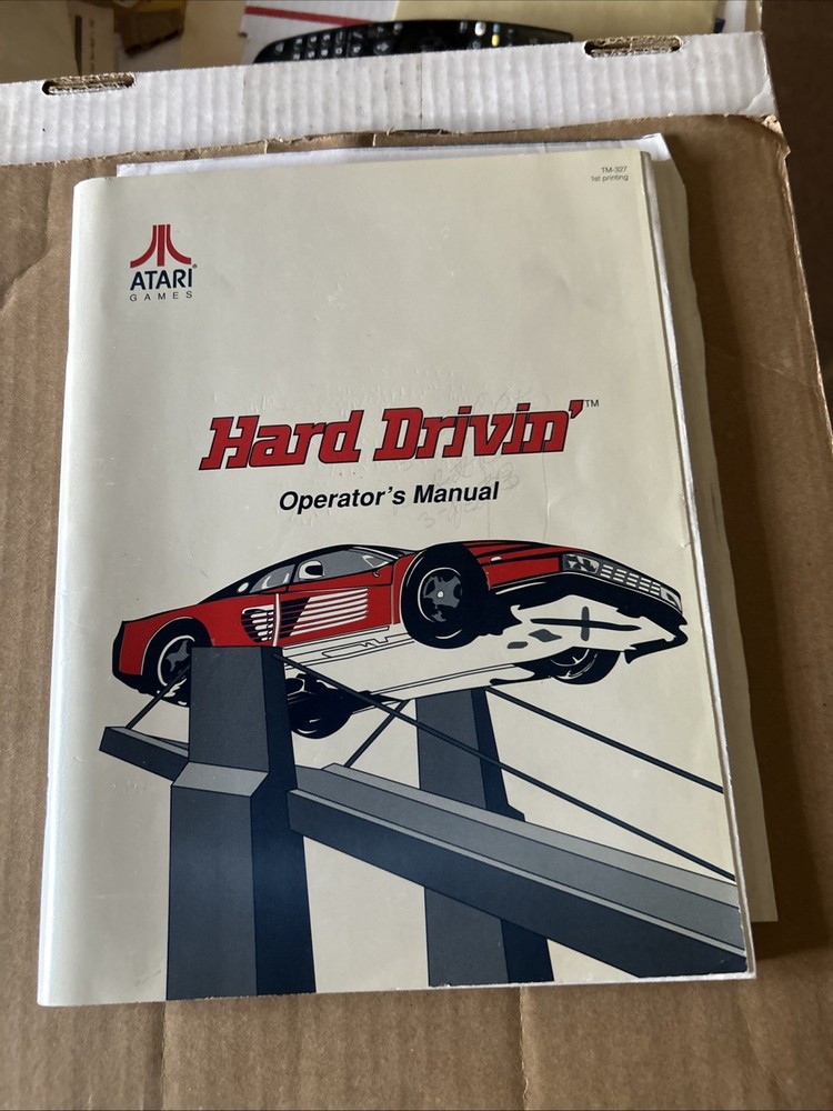 Hard Driven Atari Drivin  Arcade Game Manual