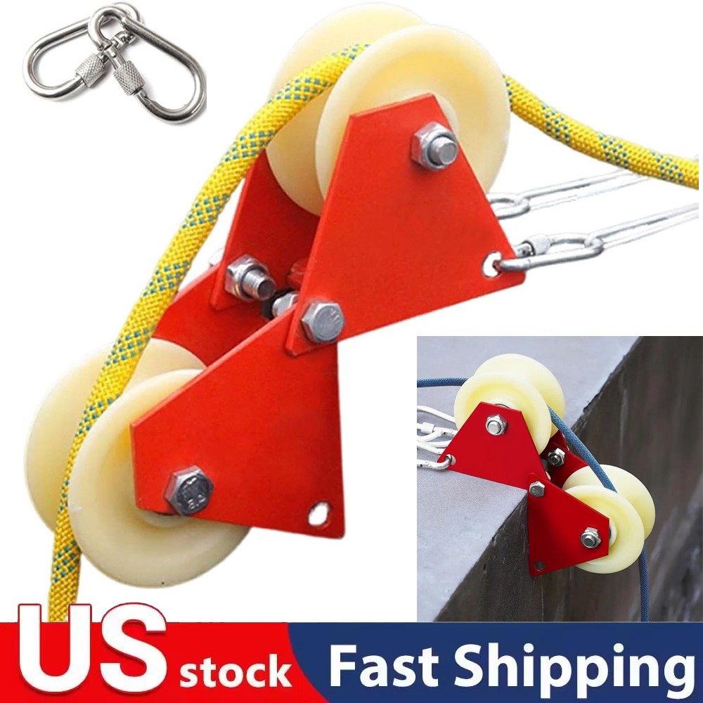 Heavy-Duty Foldable Manual Pulley System with Durable Metal Frame Labor-Saving