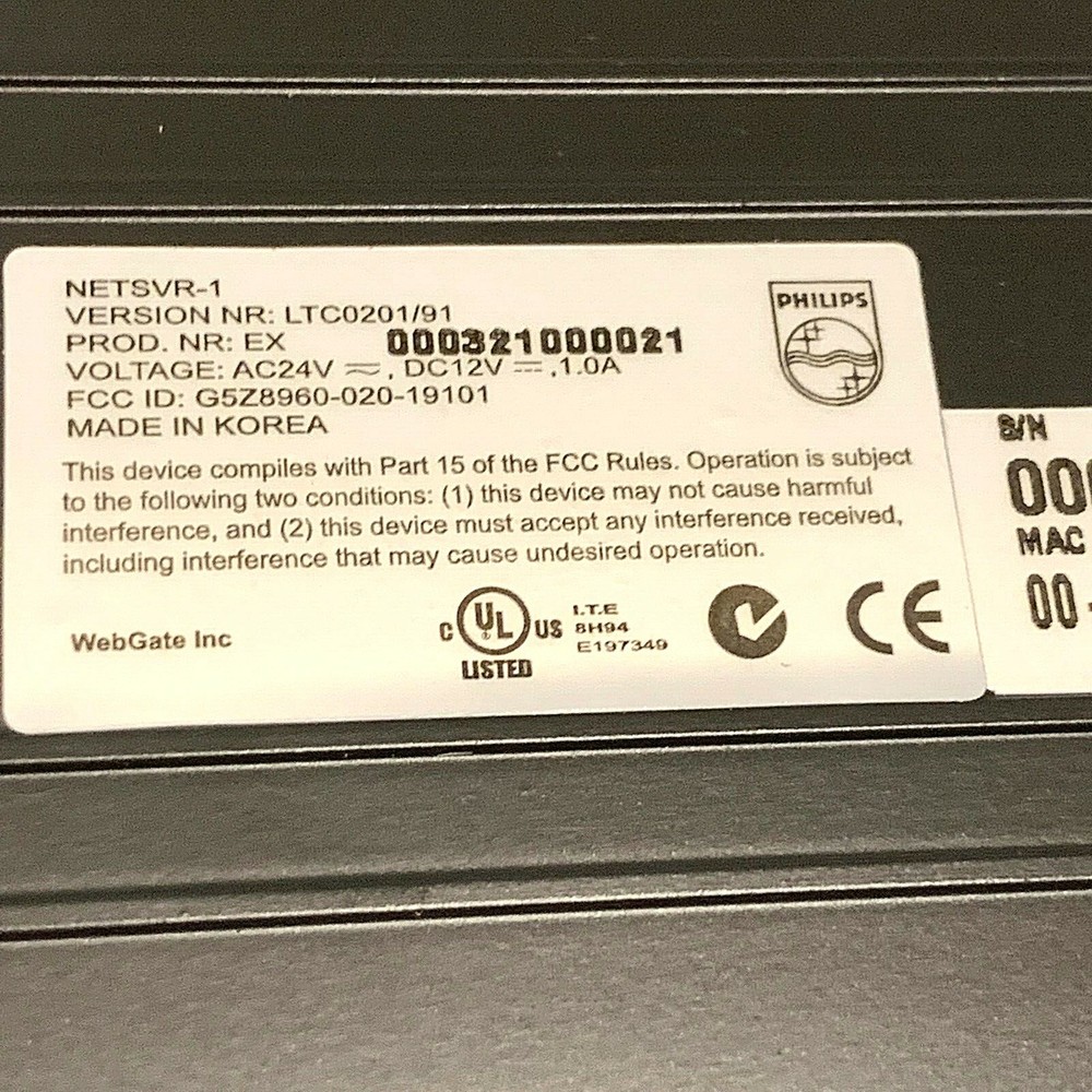 Bosch/Phillips NetServer1 Single Channel Video Network Server LTC0201/91