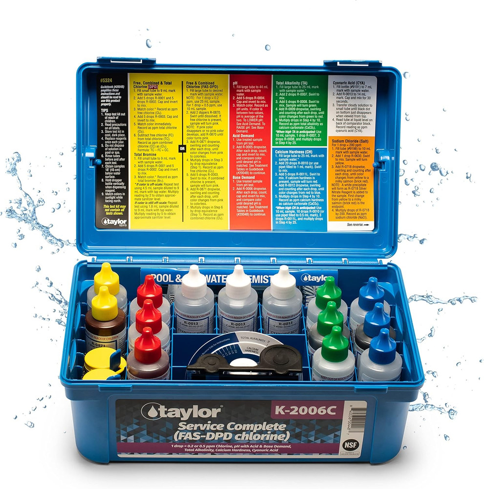 Service Complete Pool Water Test Kit K-2006C