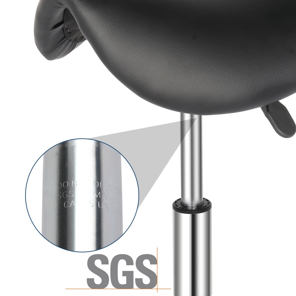 New Saddle Stool Ha Ha Feet Rotation Bar Stool Black - ---