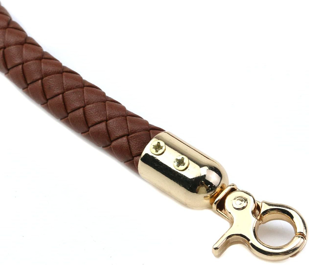 2Pcs PU Leather Shoulder Strap,Braided Leather Replacement Purse Straps for Hand