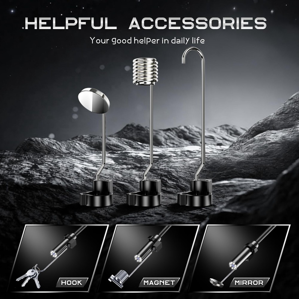 Borescope with Light, 4.3" IPS 1080P HD Handheld Endoscope, 8 Adjustable LEDs...