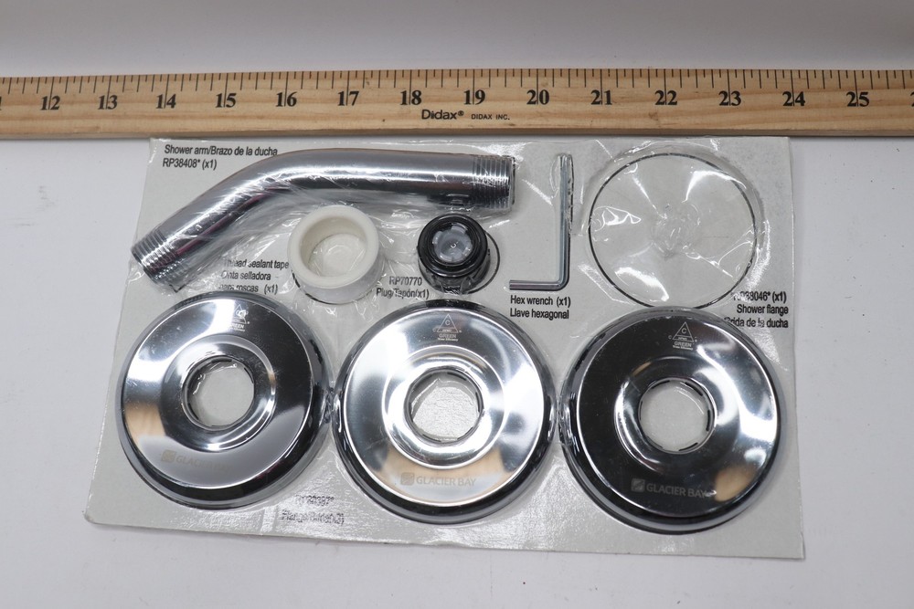 2-Handle 1-Spray Shower Faucet - Hardware Only Missing Shower Flange