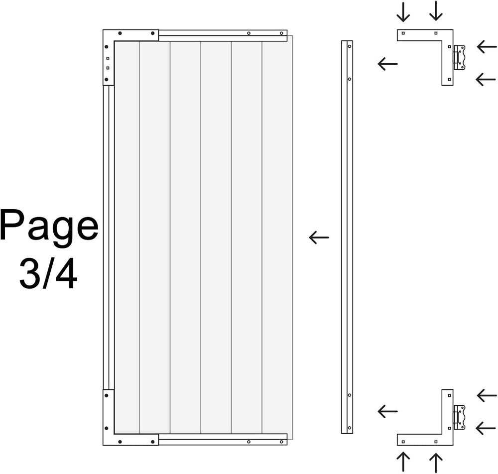 PRO6 (Pro 6) Gate Frame, Black