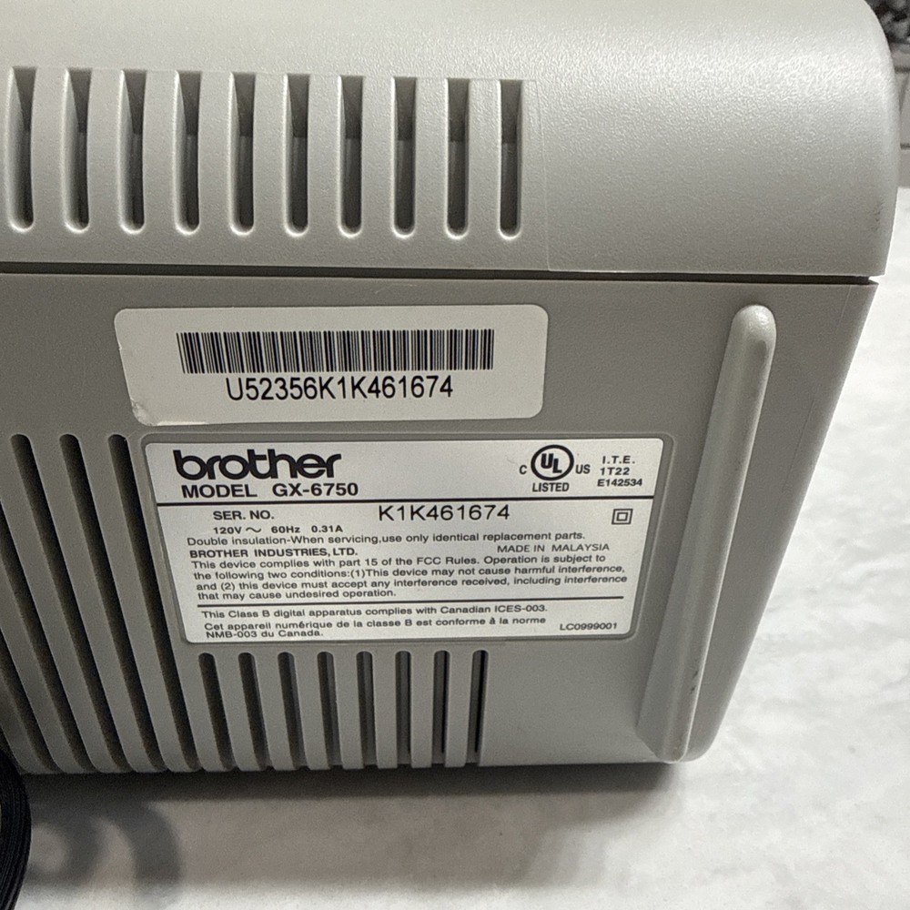 Brother GX-6750 Correctronic Electronic Typewriter Tested Working