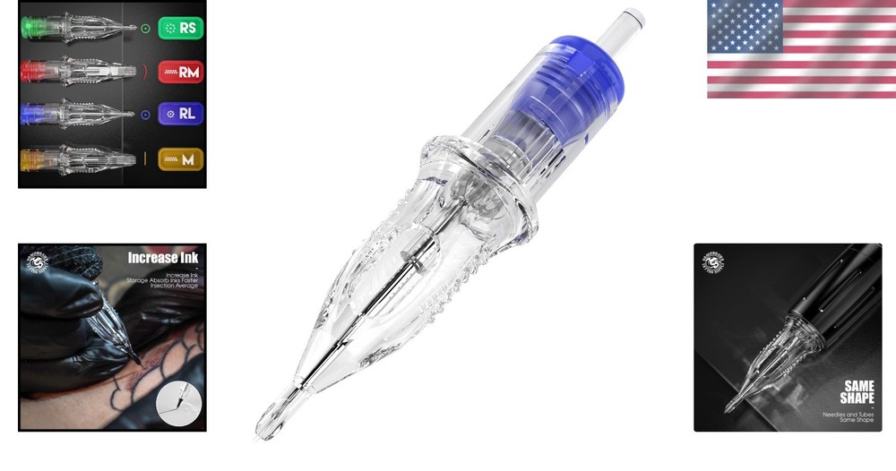 Professional Tattoo Needles 20Pcs Set - 9RL Round Liner, Enhanced Control