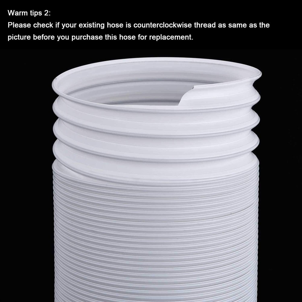 Air Conditioner Exhaust Hose with 5 Inches Diameter, Counterclockwise Thread ...