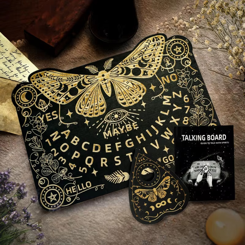 Wooden Ouija Divination Table with Pendulum Magic Table for Witchcraft