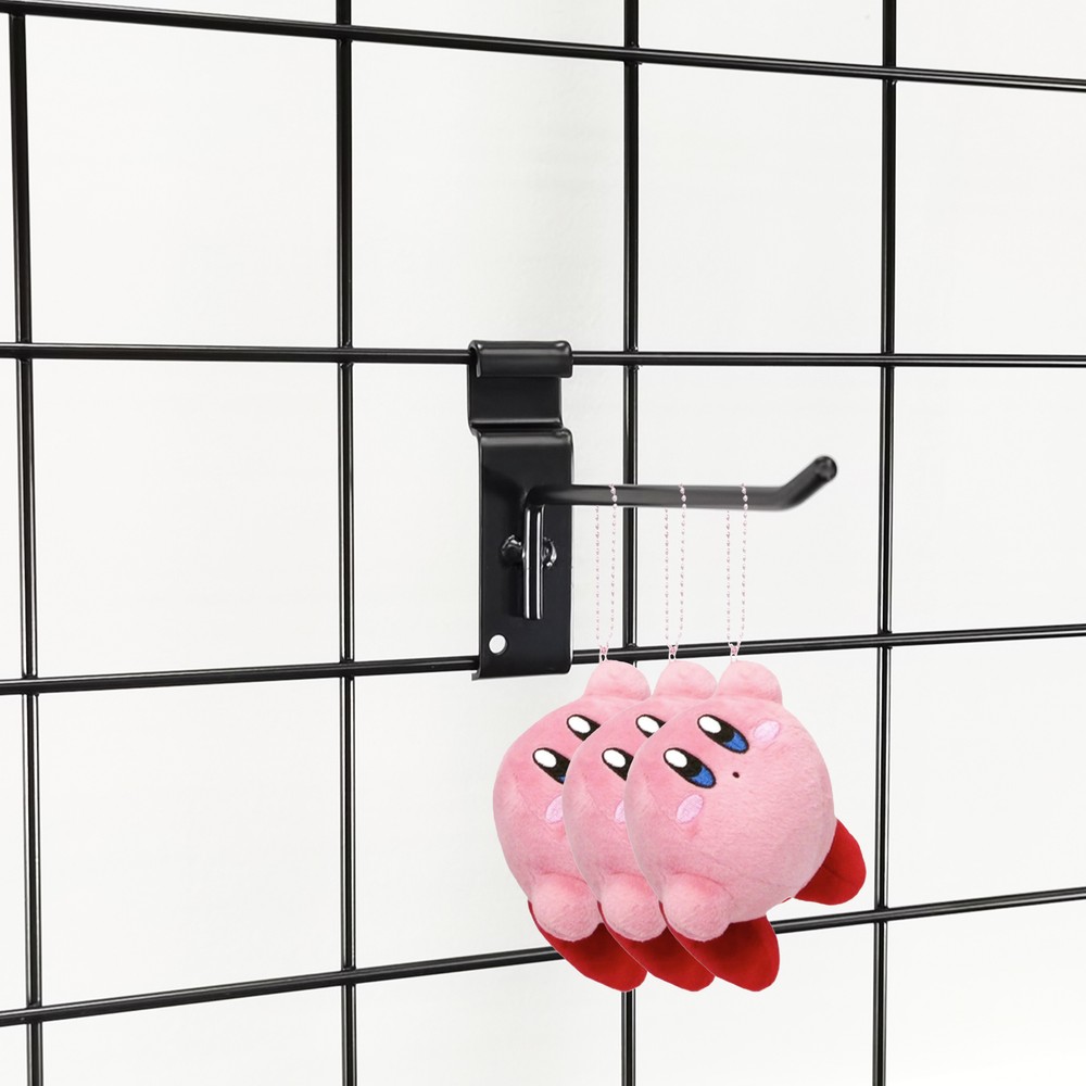 10-Pack Enhance Display with 6" Black Gridwall Hooks