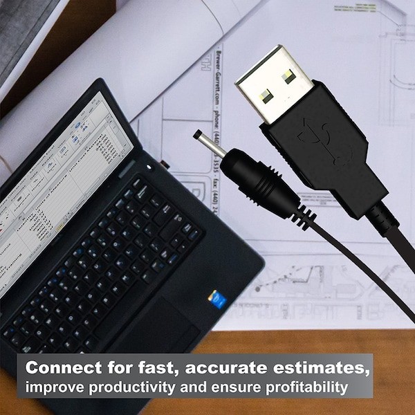 Calculated Industries 5006 Pc Interface Cable, 15 Ft.