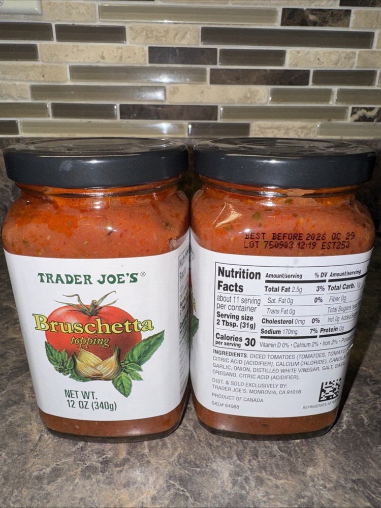 Trader Joes Bruschetta 2 Pack