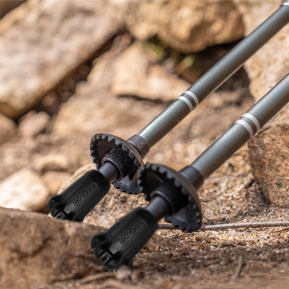Black Trekking Pole Tips New 8pc Pack