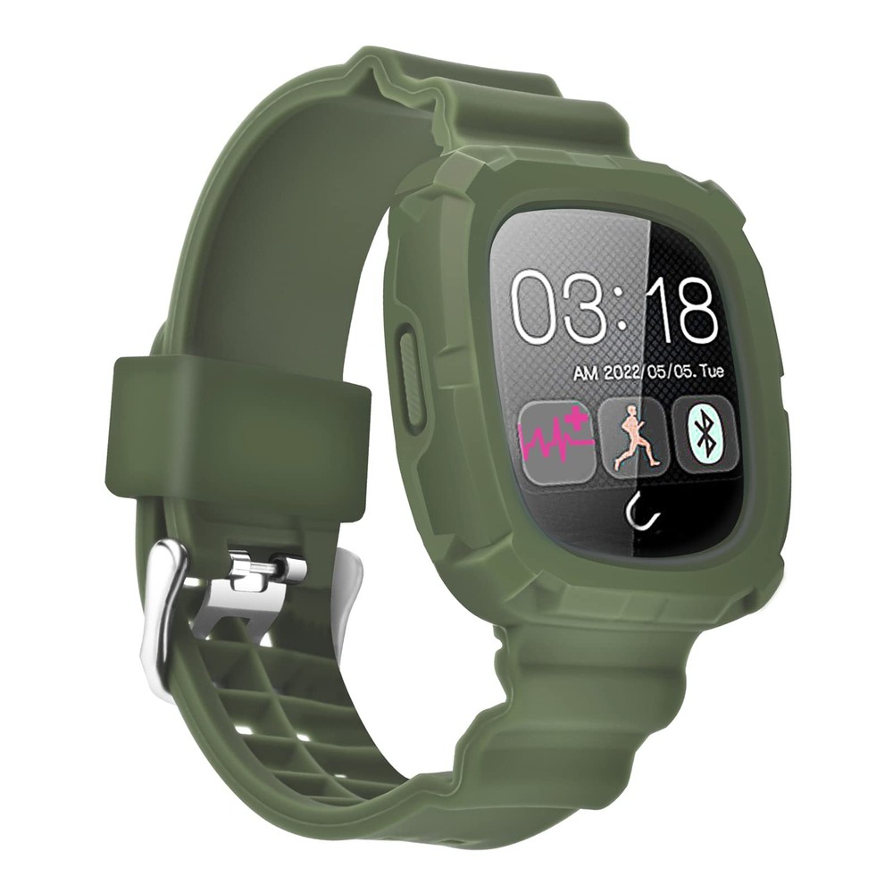 2-Pack Compatible with Fitbit Versa 4/Versa 3/Sense 2/Sense Bands with Case, ...