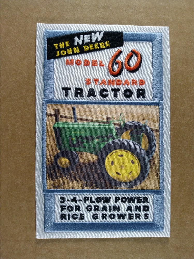 John Deere Model 60 Standard Tractor 3 " x 5"  Vintage Patch