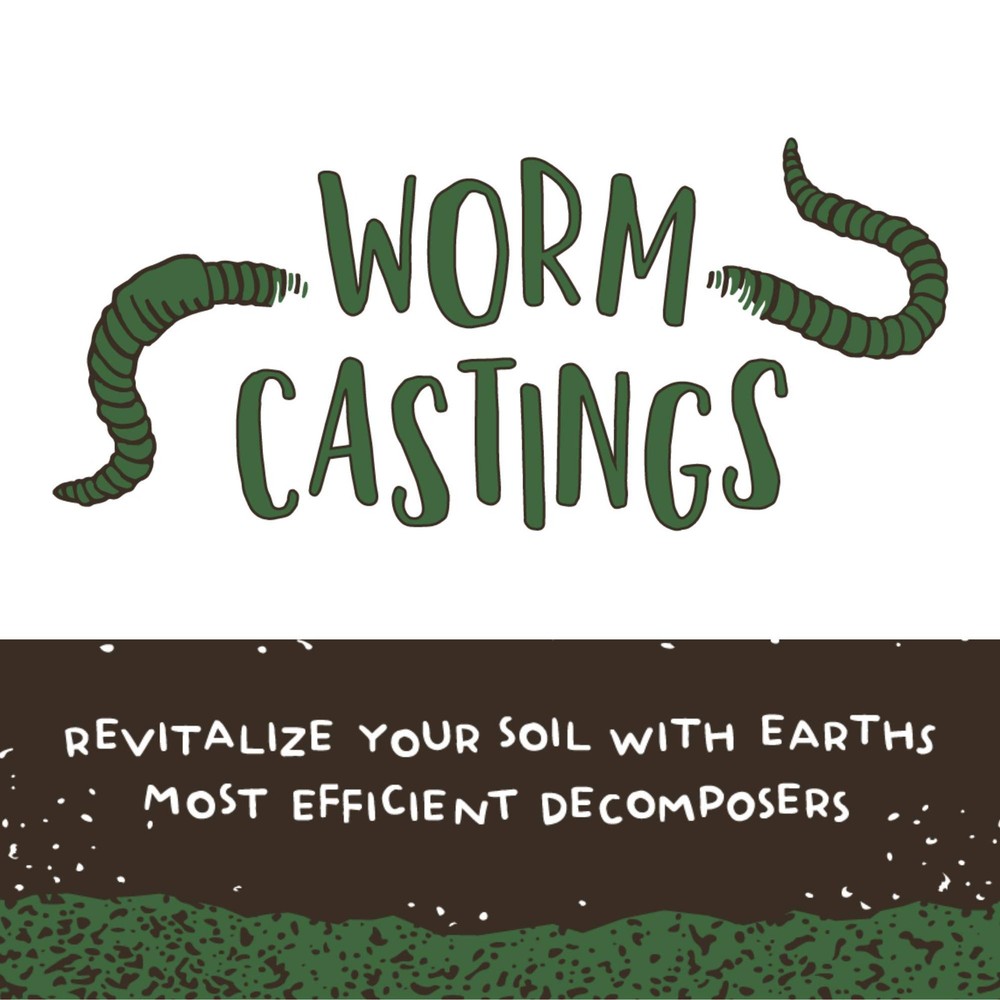 Earth Worm Castings – Organic Red Worm Compost Soil Amendment - .13 Cubic Foo...