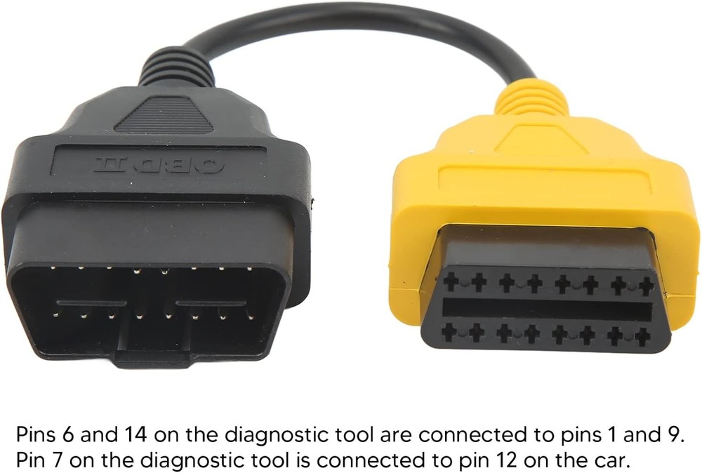 OBD2 Adapter Cable, Scan Tool Superior Flexibility CAN System yellow