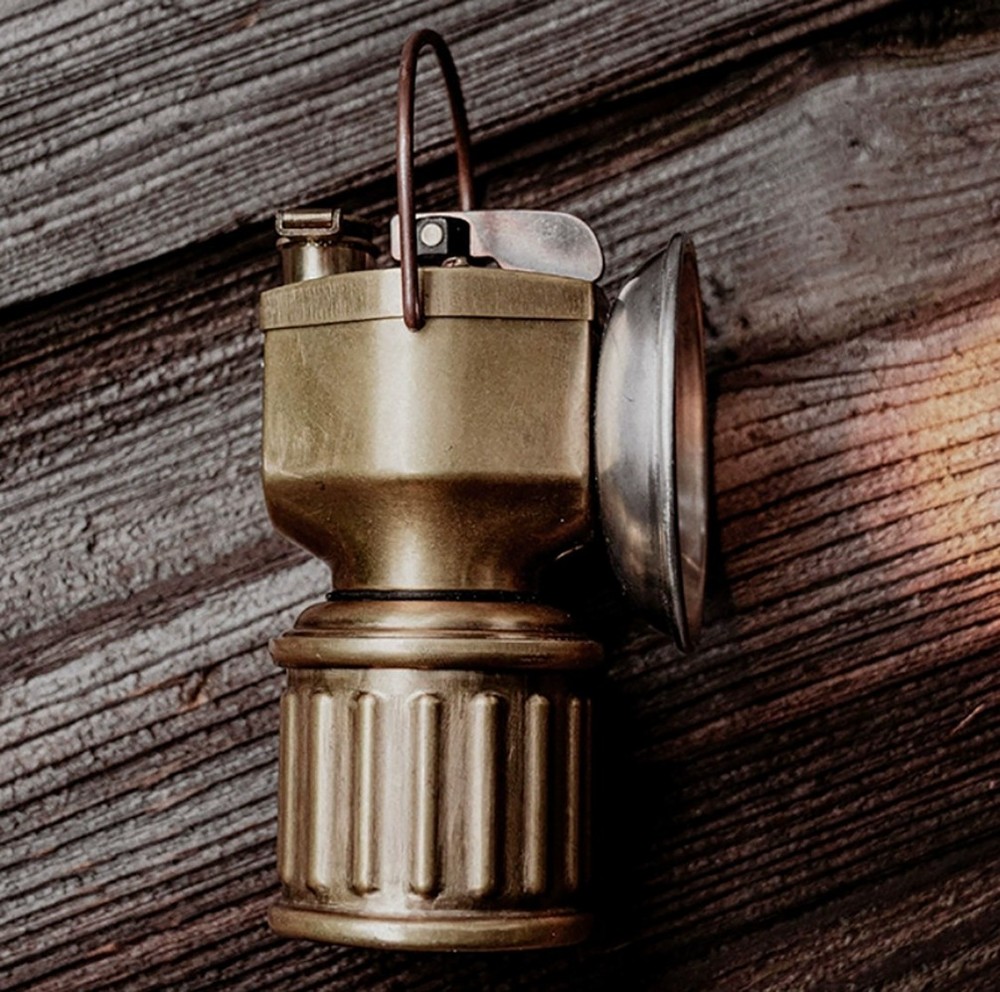 Barebones Vintage Copper Lantern USB Rechargeable LED Tent Light Magnetic Base