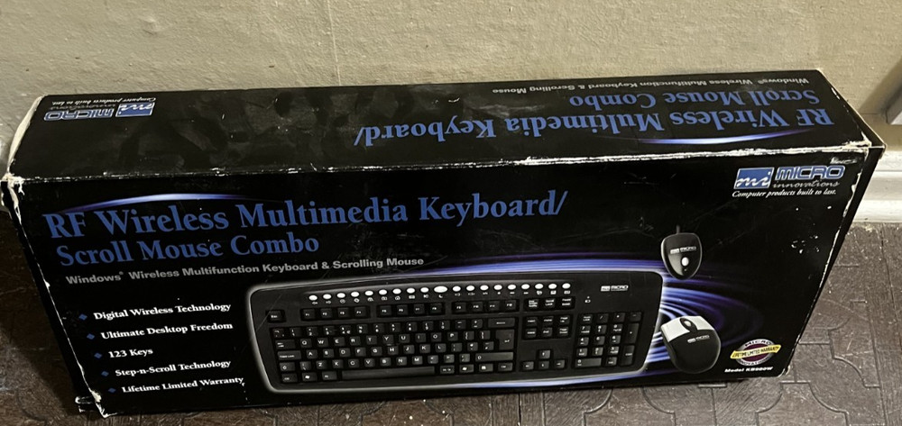 RF Wireless Multimedia Keyboard and Mouse Combo NIB