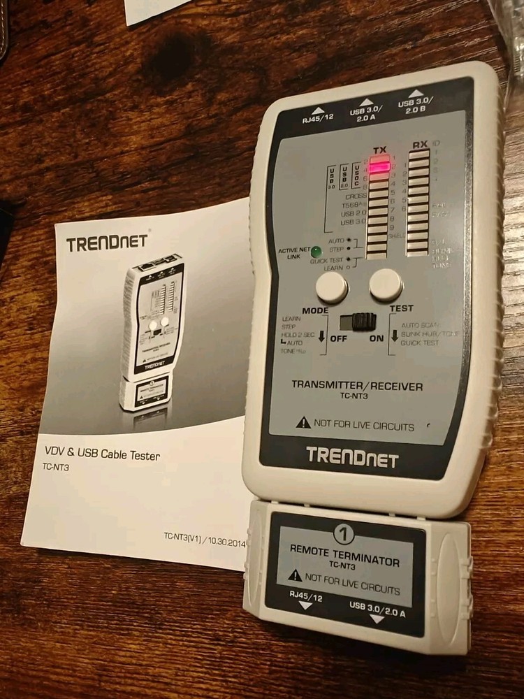 TRENDnet TC-NT3, VDV & USB Cable Tester