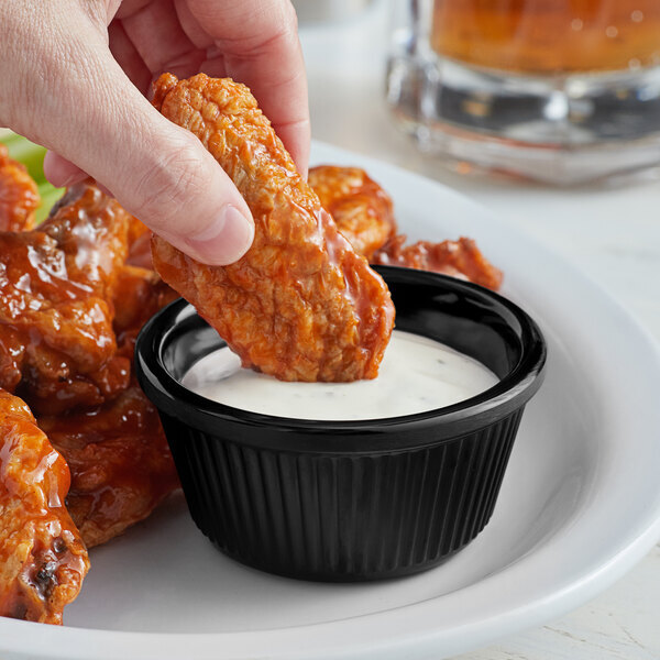 Acopa Fluted Melamine Ramekin - 12/Case (select size/color below)
