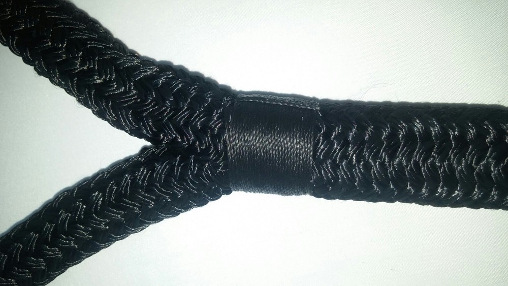 DOUBLE BRAID NYLON DOCK LINE - 3/4" x 60' BLACK