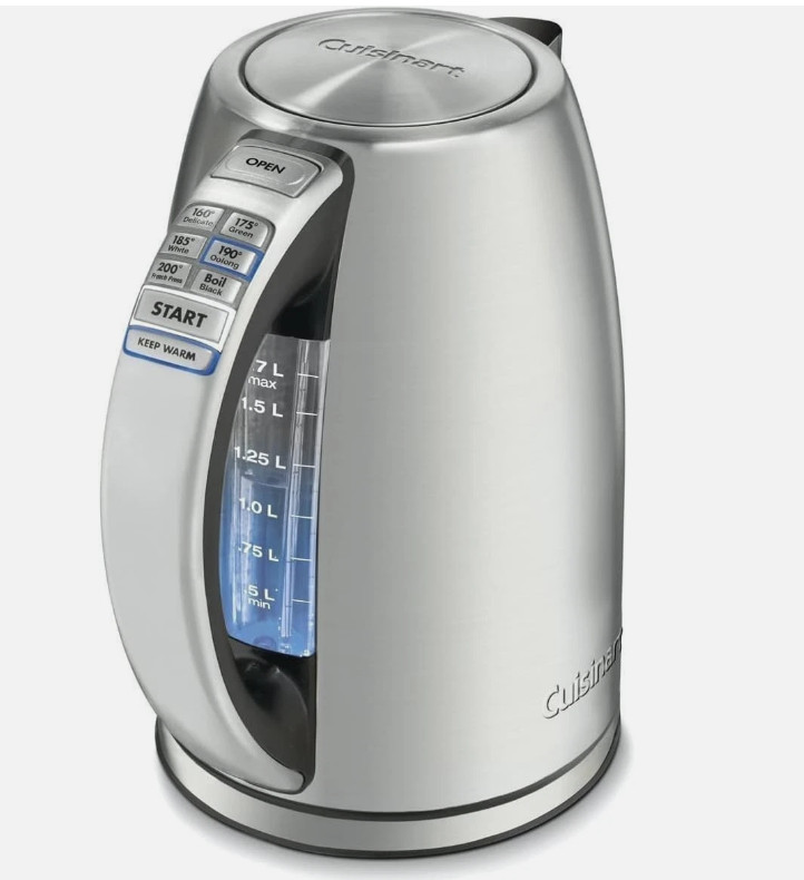 Cuisinart 1.7-Liter Stainless Steel Cordless Electric Kettle with 6Preset CPK-17