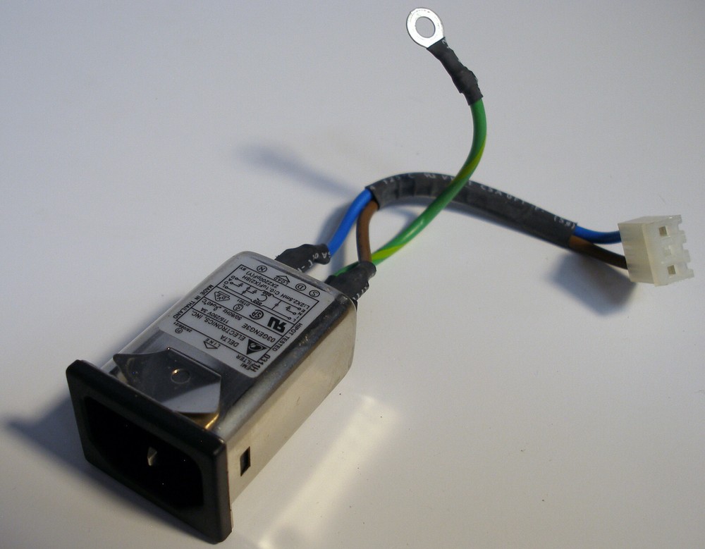 Delta 03GENG3E EMI Filter AC Power Entry Module, IEC 320-C14 3A Panel Mount
