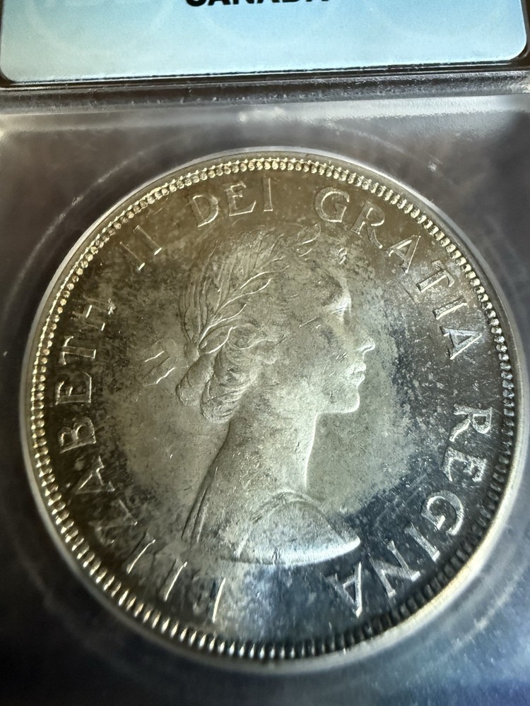 1955 canada silver dollar ICG MS 62