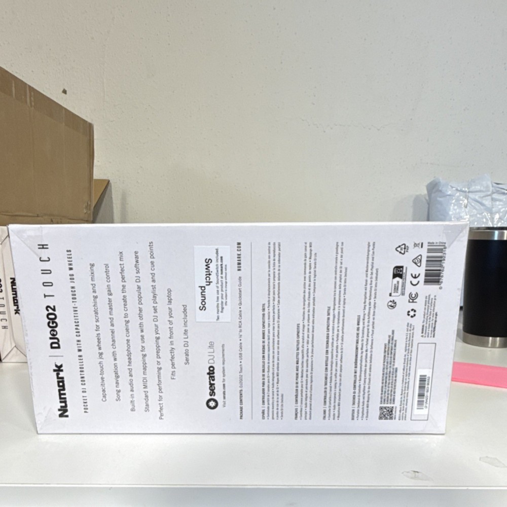 Numark DJ2GO2 Touch Portable Double Deck Controller Touch-Capacitive Jog Wheels