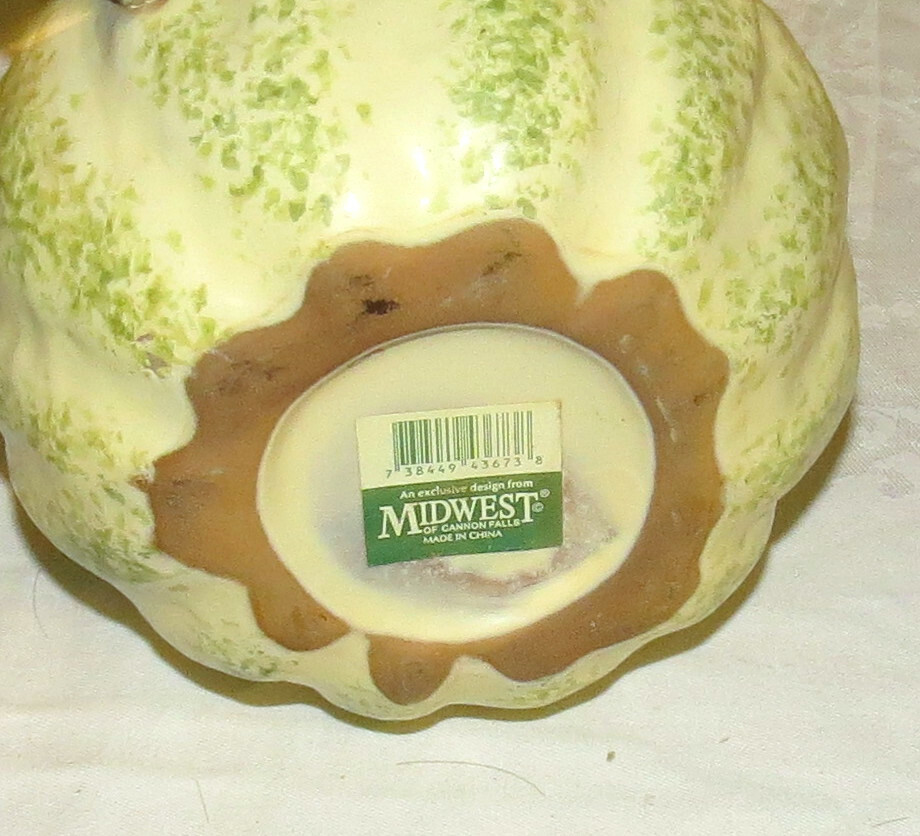 Midwest 10 inch Ceramic Gourd Pitcher - Excellent
