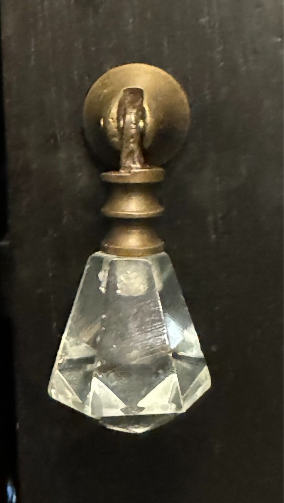 Brass Drawer Pull Handle Teardrop Glass Diamond Crystal Cabinet Knobs Hardware