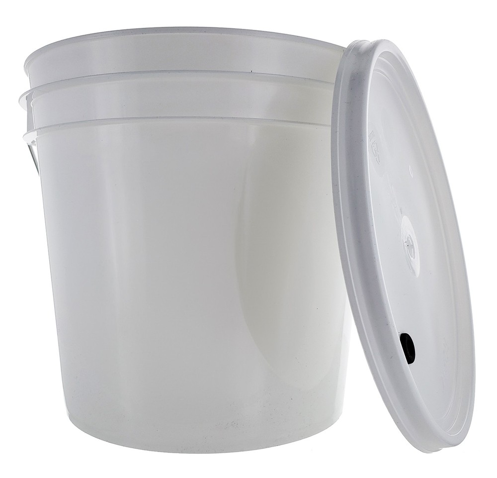 Home Brew Ohio 2 Gallon Bucket and Grommeted Lid - No Graphics